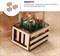 3Pcs Dollhouse Crate Miniature Wooden Milk Crate Dollhouse Fruit Basket Miniature Storage Box for Dollhouse Fairy Garden Accessories Micro Landscape Decor